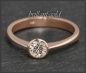 Preview: Brillant Gold Ring mit 0,30ct in 585 Rotgold
